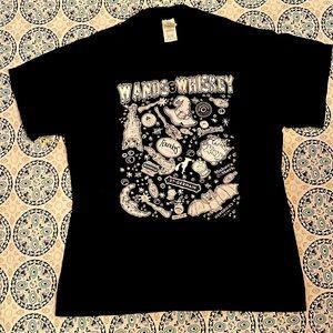 Wands and Whiskey T-shirt size medium